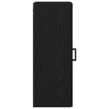Wall Mounted Cabinet Black Oak 34.5x34x90 cm Engineered Wood 862171