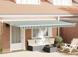 Awning Frame Green and White 400 x 200 cm 3329901