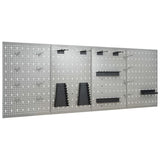 Wall-mounted Peg Boards 4 pcs 40x58 cm Steel 145352