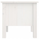 Side Table White 40x40x39 cm Solid Wood Pine 813786