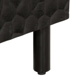 Highboard Black 40x33x110 cm Solid Wood Mango 356848