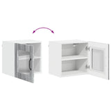 Wall Glass Cabinet LUCCA Grey Sonoma 40 x 31 x 40 cm 884846