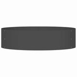 Planter Ring Black 80 x 80 x 20 cm Cold-rolled Steel 873620