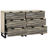 Sideboards 2 pcs White 60 x 33.5 x 75 cm Solid mango wood 3310046