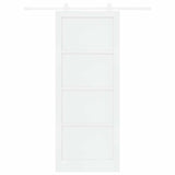 Sliding Door ORKDAL White 93 x 232 cm Solid Pine Wood 3333407