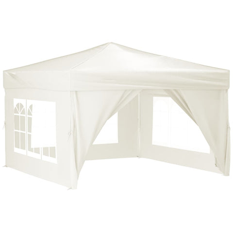 ZNTS Folding Party Tent with Sidewalls Cream 3x3 m 93522