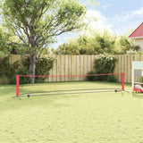 Tennis Net Folding Black and Red 494.5 x 90 x 87 cm Polyester 42012862