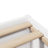 Bed Frame without Mattress White 200x200 cm Solid Wood Pine 3323405