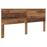 Headboard with Headboard Old Wood 200 cm Engineered wood 887723