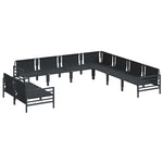 Garden Sofa Set Anthracite Steel 3379002