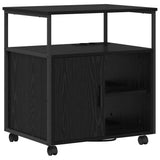 Cabinet with Charging Station Black Oak 61 x 46 x 67 cm 859830