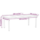 9 Piece Garden Dining Set Black 3099106