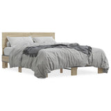 Bed Frame without Mattress Sonoma Oak 120x200 cm 3280198