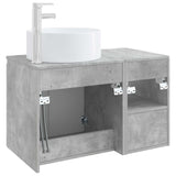 Bathroom Furniture Set 2 pcs Concrete Grey Engineered Wood 3404107