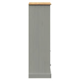 Bookcase VIGO Grey 60x35x114.5 cm Solid Wood Pine 353186