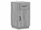 2 Piece Bathroom Cabinet Set HOORN Grey Sonoma Engineered Wood 3418041
