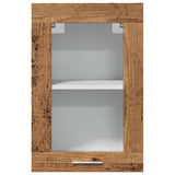 Hanging Glass Cabinet Lyon Old Wood 40x31x60 cm Engineered Wood 856098