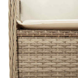 Garden Bench Beige Poly Rattan 3394462