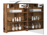 Bathroom Mirror Cabinet Old Wood 40 x 10.5 x 60.5 cm 889037