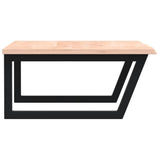 Basin Shelf Wall Mounted Steel and Solid Wood Oak 3302635