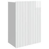 Wall-Mounted Cabinet High Gloss White 66 x 34.5 x 92 cm 898229
