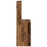 Desk with Shelves Old Wood 100x45x140 cm Engineered Wood 860443
