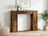 Fireplace Surround Smoked Oak 100 x 20 x 100 cm Engineered Wood 8006620