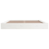 Bed Frame without Mattress White 180x200 cm Super King Solid Wood 820662