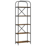 Bookshelf Smoked Oak 60 x 30 x 183 cm Engineered wood 879853