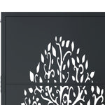 Garden Gate Anthracite 105x80 cm Steel Tree Design 153154