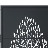 Garden Gate Anthracite 105x80 cm Steel Tree Design 153154