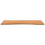 ZNTS Desk Top Light Brown 120x60x2.5 cm Solid Wood Oak Rectangular 4009024