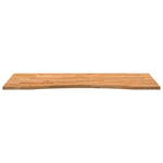 ZNTS Desk Top Light Brown 120x50x2.5 cm Solid Wood Oak Rectangular 4009019