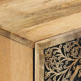 Bathroom Wall Cabinet 38x33x48 cm Solid Wood Mango 358232
