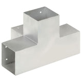 Post Connectors 4 pcs X Shape Galvanised Metal 101x101 mm 145484