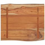 Table Top 70x60x2.5 cm Rectangular Solid Wood Acacia Live Edge 370619