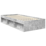 Bed Frame Concerte Grey 90 x 190 cm Solid Pine Wood 3413365