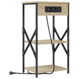 Bedside Cabinet with Shelf 2 pcs Sonoma Oak 41 x 31 x 76 cm 859528