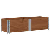 Pallet Collars 2 pcs Brown 150x50 cm Solid Wood Pine 4010300