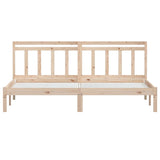Bed Frame Natural Pine Solid Pine Wood Durable Bed Frame 3100599