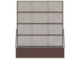 Garden Trellis Planter Brown 105 x 30 x 170 cm Metal 366620