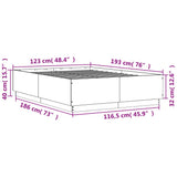 Bed Frame without Mattress White 120x190 cm Small Double 3209744