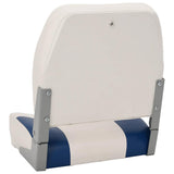 Foldable Boat Seat 2 Set with Blue-white Pillow 272242