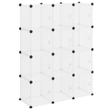 Storage Cube Organiser Transparent PP Plastic, Steel Large 340555
