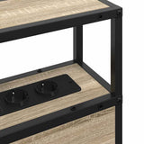 Storage Headboard with Shelf Sonoma oak 90 cm Engineered wood 859731