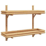 Wall Shelf with Shelf Wall-mounted Brown 75 x 26 x 60 cm Bamboo 4107161