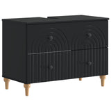 Bathroom Sink Cabinet ALKMAAR Black 82 x 41x 59 cm 896136