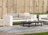 Garden Sofa White Solid pine wood Medium Seats Many Garden Sofa 832370