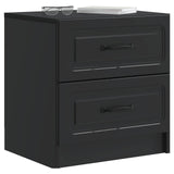 Bedside Cabinet 2 pcs Black 43 x 34.5 x 44.5 cm Engineered Wood 895678
