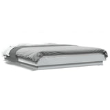 Bed Frame without Mattress White 150x200 cm King Size 3281182